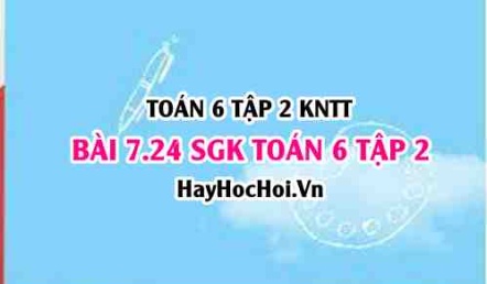 Bài 7.24 SGK Toán 6 tập 2 Kết nối tri thức